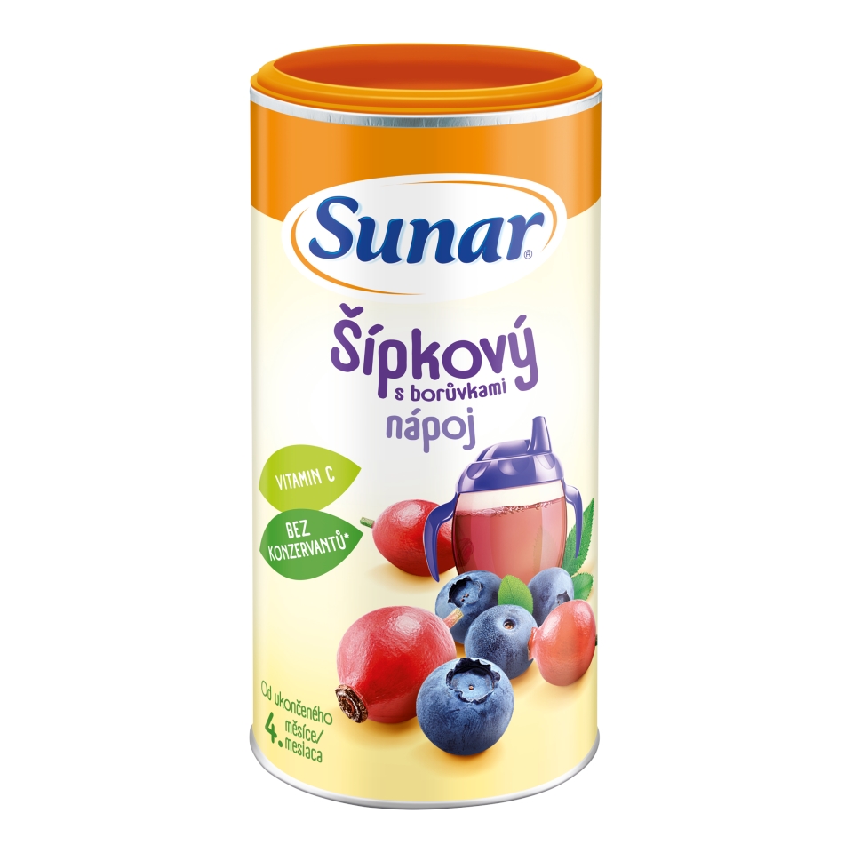 Náhled kategorie Sunar rozpustný nápoj šípkový s borůvkami