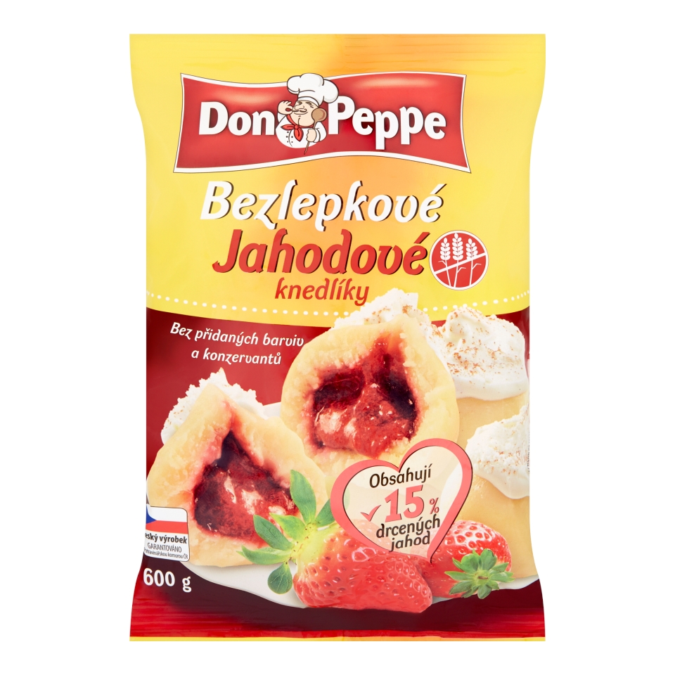 Náhled kategorie Don Peppe Bezlepkové jahodové knedlíky