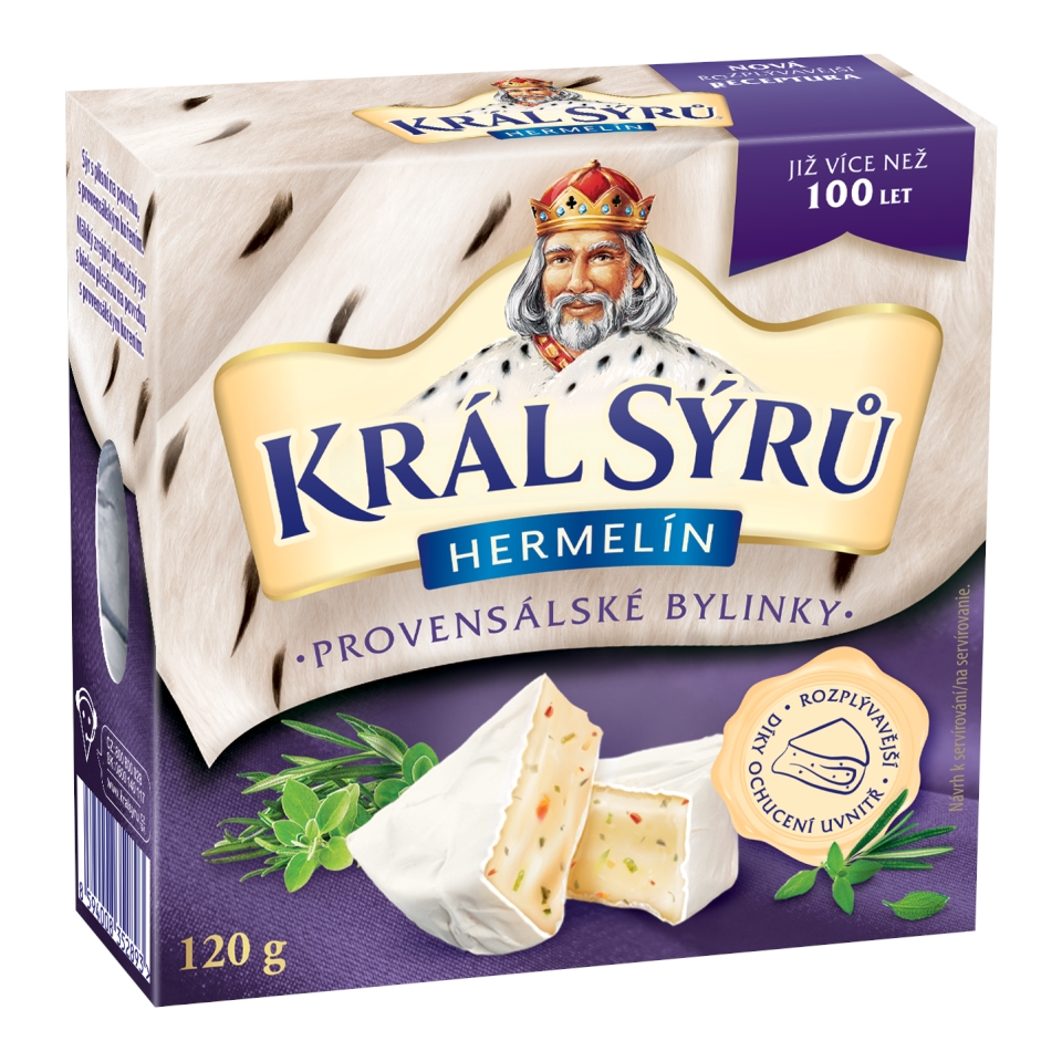 Náhled kategorie Král Sýrů Hermelín provensálské bylinky