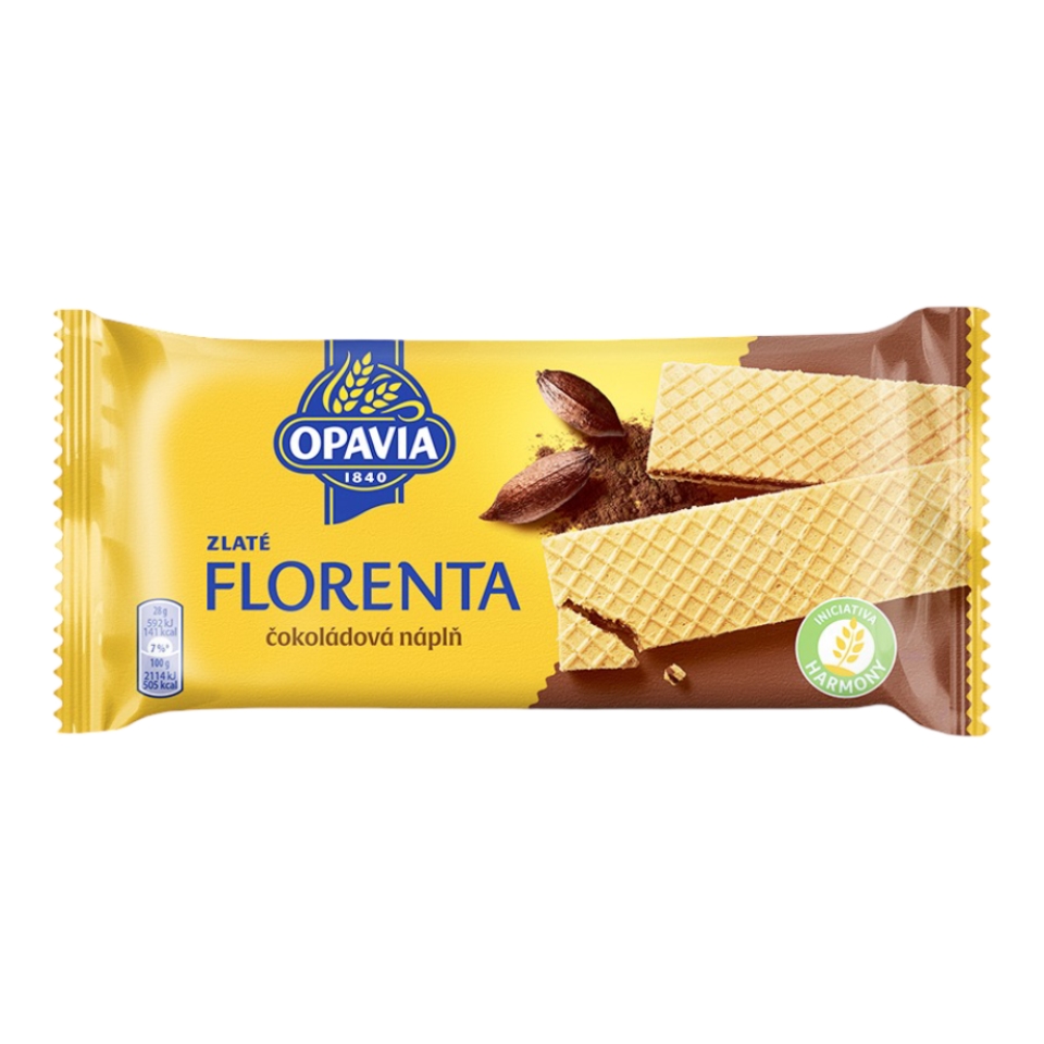 Náhled kategorie Opavia oplatky Zlaté Florenta čokoládová náplň